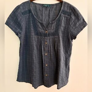 Prana xl blue blouse